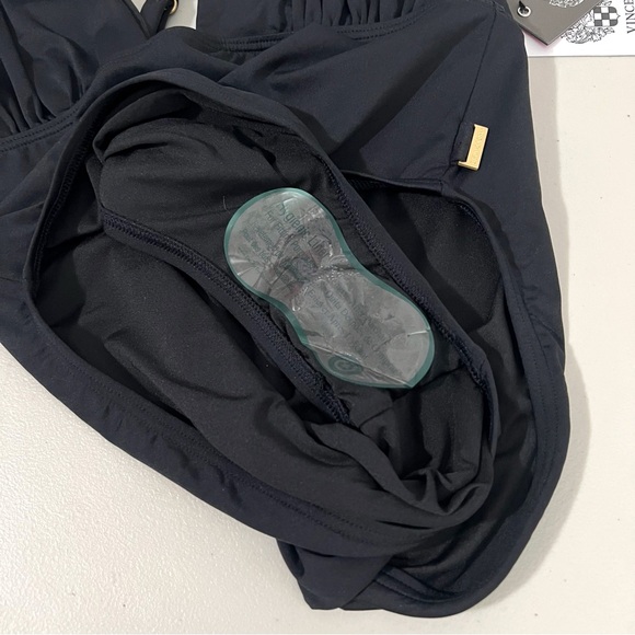 Vince Camuto Black Convertible One Piece Swimsuit Size 12 - Picture 4 of 8